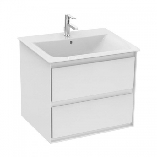 Ideal Standard Concept Air 600mm White Wall Hung Vanity Unit and Basin ...